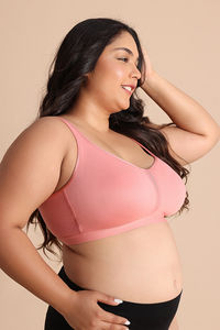 Zivame True Curv Single Layered Non Wired Full Coverage Minimiser Bra - Lobster Bisque — thumbnail 3